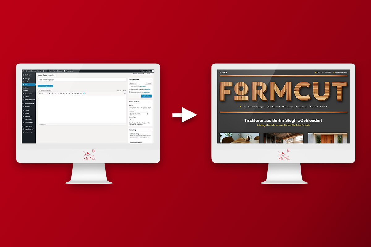 Bildcollage für Headless CMS-Systeme der Online Marketing Agentur aus Stuttgart