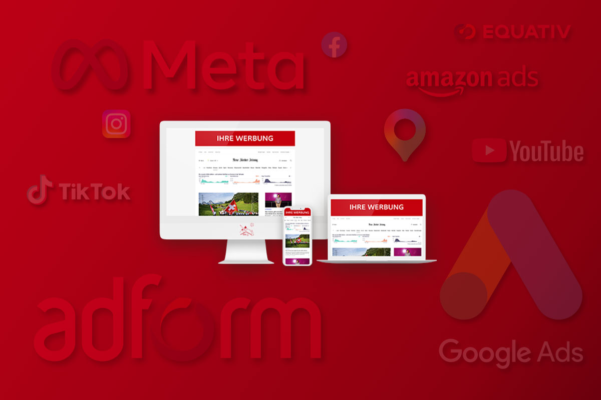Bild mit Logos führender Display-Netzwerke wie GDN, Meta, Adform etc.