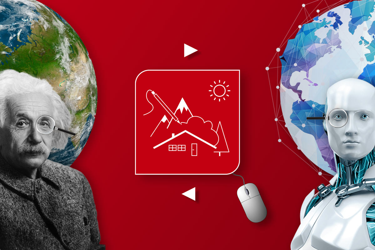 Bildcollage für KI und Suchmaschinenoptimierung der Online Marketing Agentur aus Stuttgart