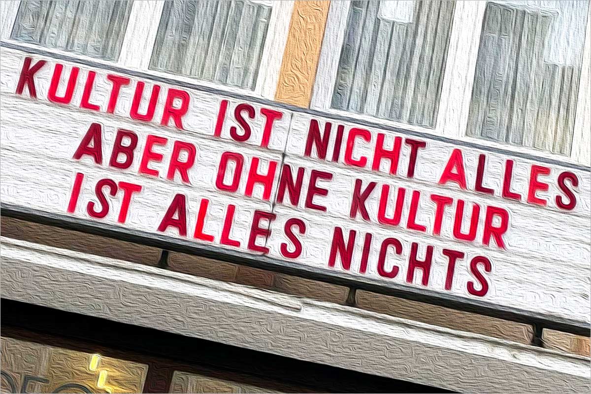 Bild eines Aufruf eines Theaters mit dem Thema Wichtigkeit der Kultur als Sinnbild für Analyse der Unternehmenskultur durch die Unternehmensberatung für Stuttgart