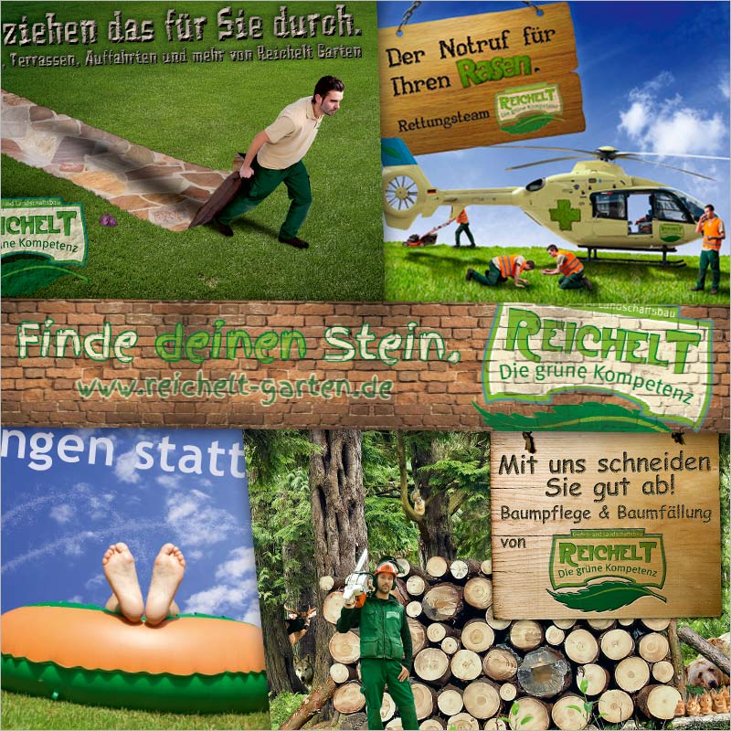 Referenz Bildcollage + Werbebild der Werbeagentur Stuttgart