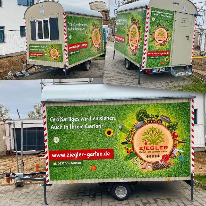 Referenz Bildcollage + XXL Schilder der Werbeagentur Stuttgart